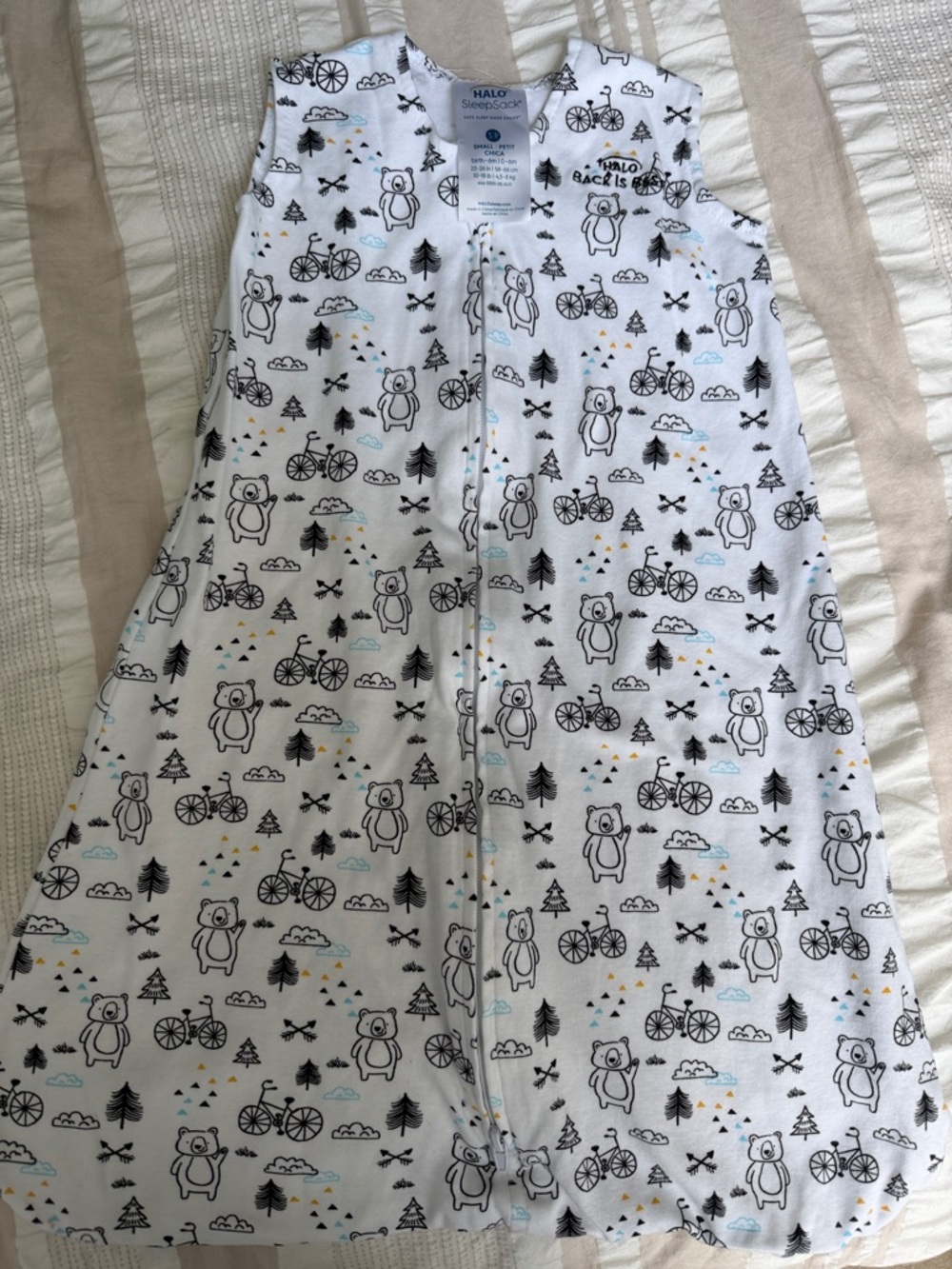 Halo Light Blue Zippered Sleep Sack for Kids